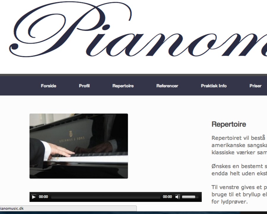 A great web design by www.pianomusic.dk, Lyngby, Denmark: 