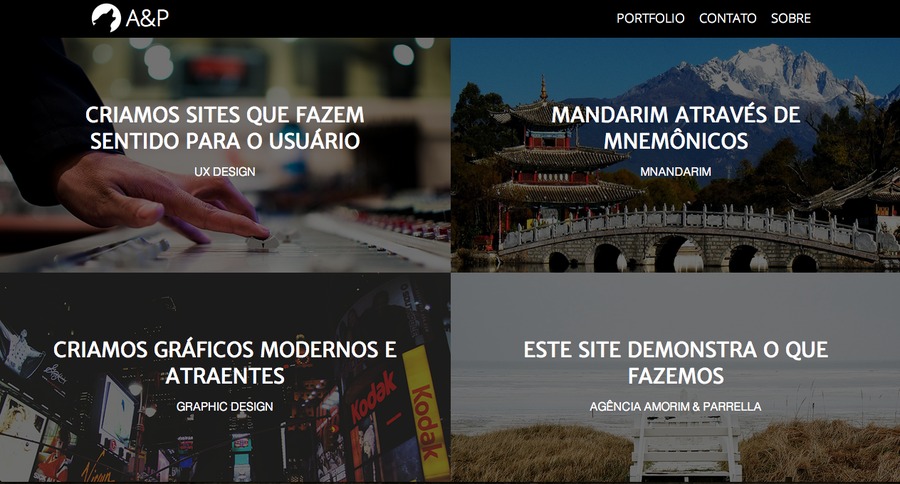 A great web design by Agência Amorim & Parrella, Curitiba, Brazil: Website, Portfolio
, Internet
, Design Only
