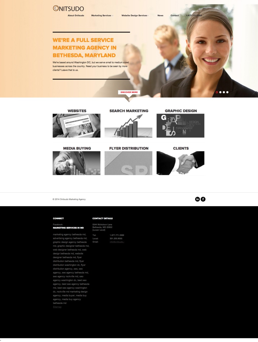 A great web design by Onitsudo Marketing Agency, Washington DC, DC: 