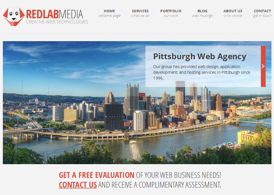 A great web design by Red Lab Media, Pittsburgh, PA: 
