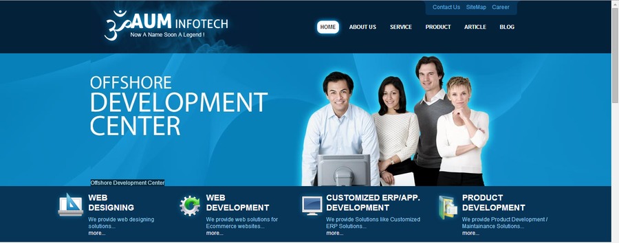 A great web design by Aum Infotech, Portland, OR: 