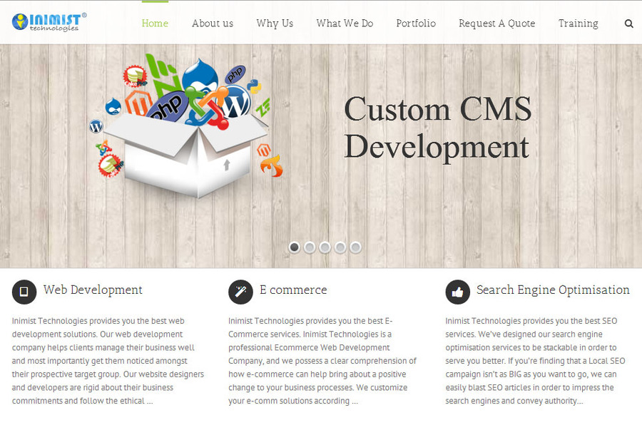 A great web design by Inimist Technologies, Chandigarh, India: 