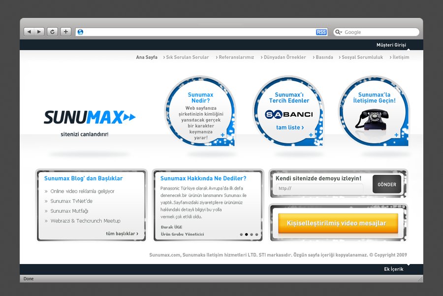 A great web design by Burak Donertas, Istanbul, Turkey: 