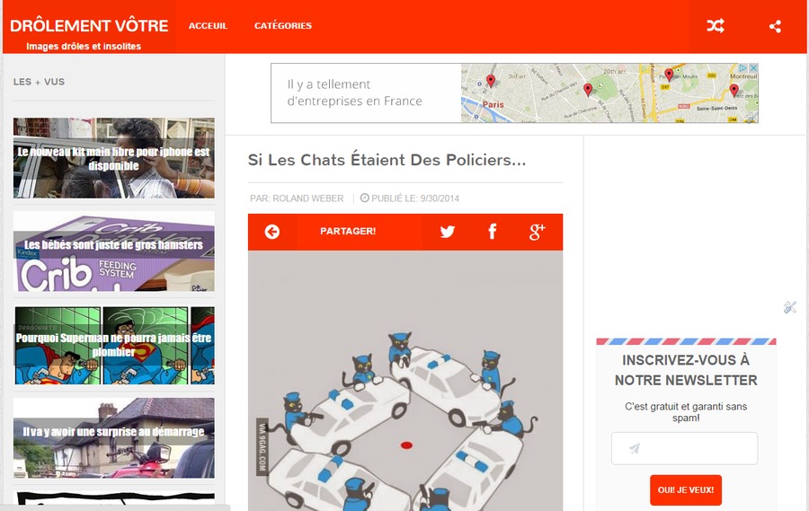 A great web design by Web developer, Paris, France: 