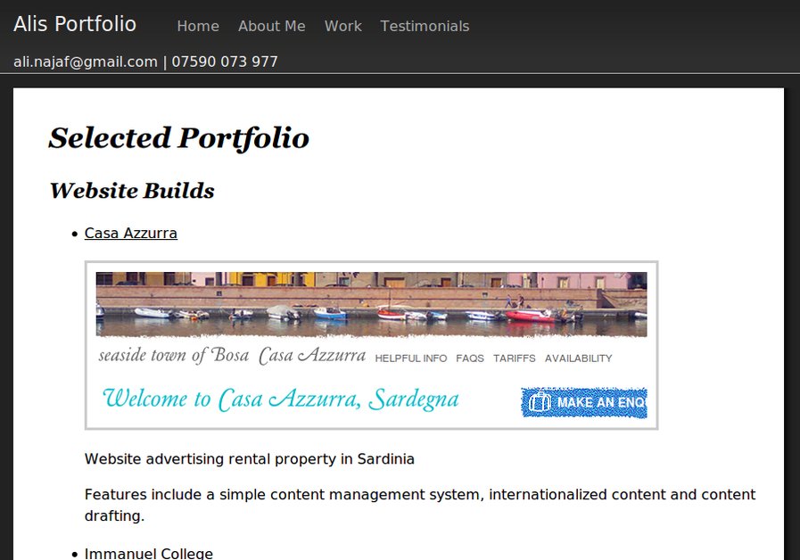 A great web design by Najaf Ali, London, United Kingdom: 