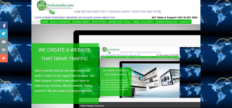 A great web design by ShineDaddy.com, Accra, Ghana: 
