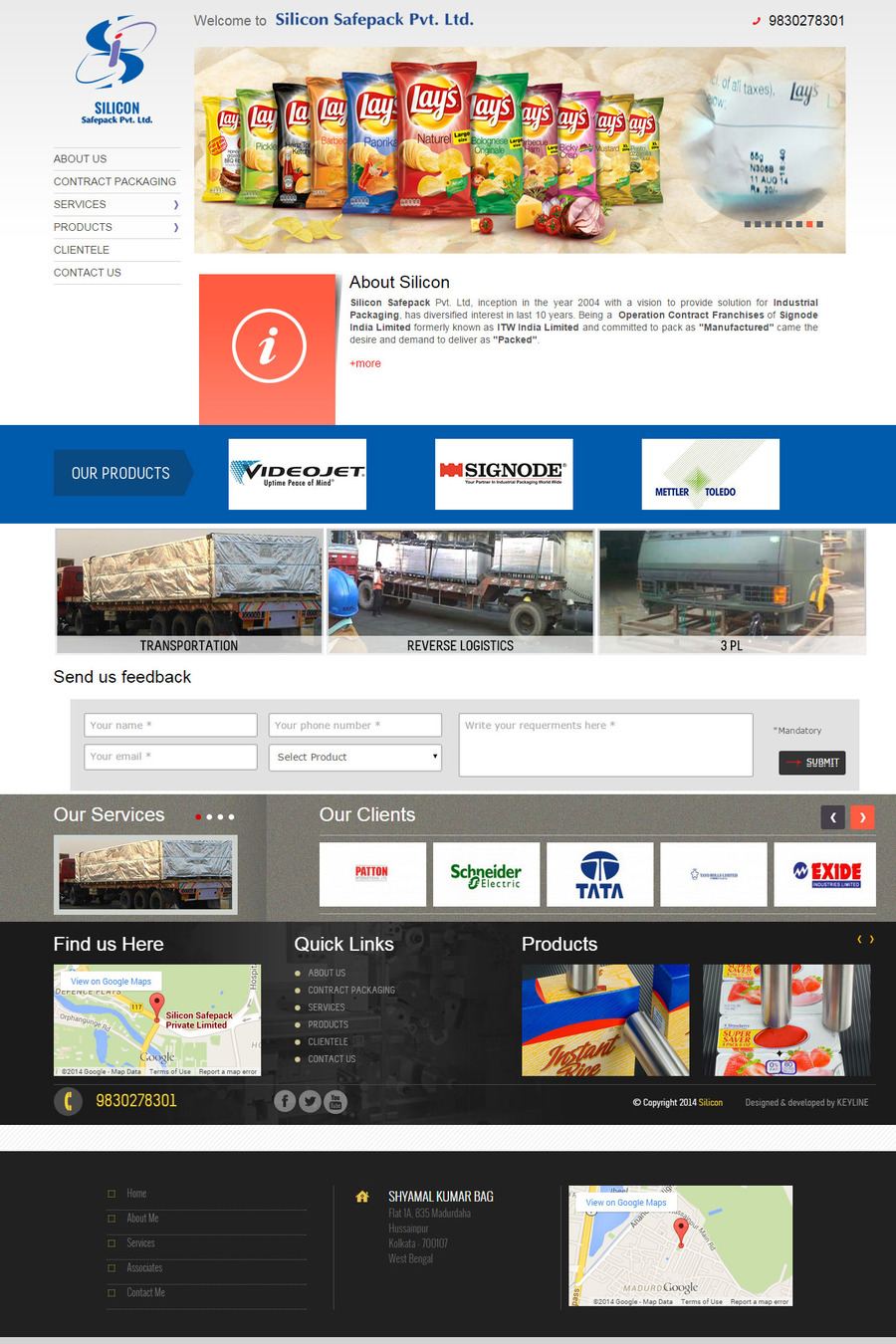 A great web design by Keyline Creative Services, Kolkata, India: 
