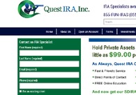 A great web design by Quest IRA - IRA investing, Houston, TX: 