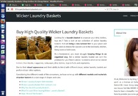 A great web design by Buy Wicker Laundry Basket, California, CA: 