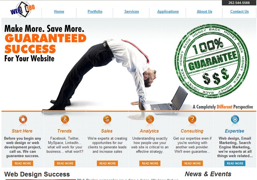 A great web design by Web 180 LLC., Chicago, IL: 