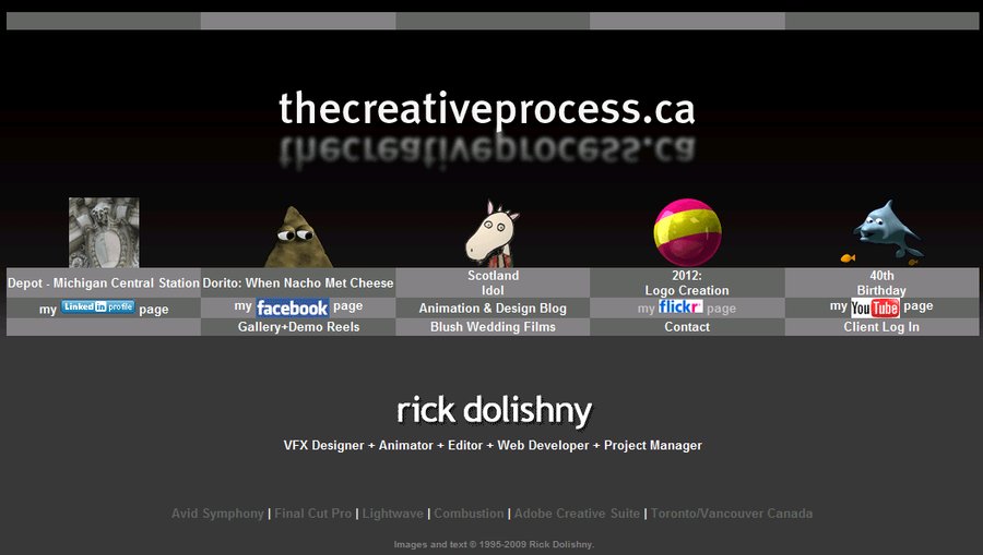 A great web design by Rick Dolishny, Toronto, Canada: 
