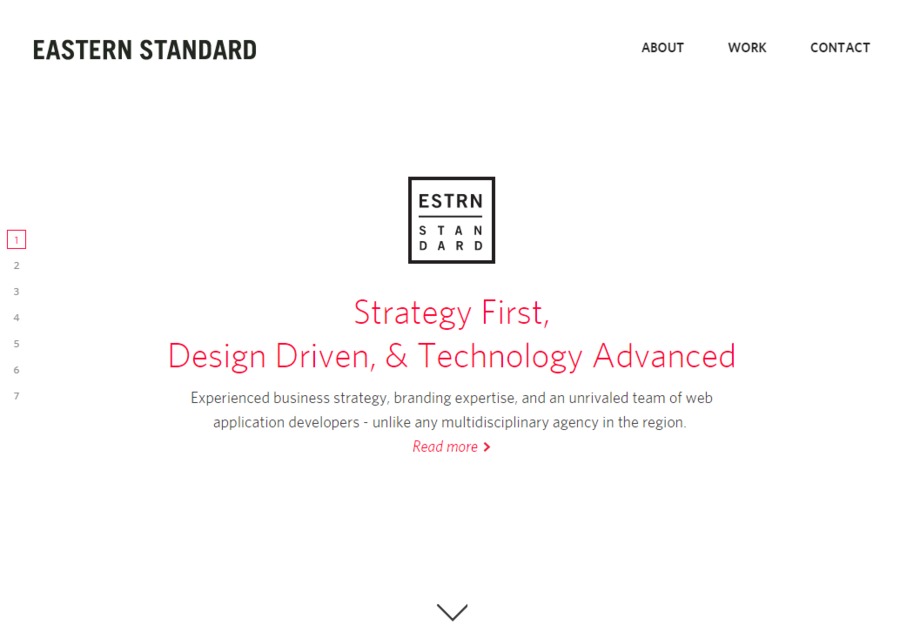 A great web design by Eastern Standard, Philadelphia, PA: 