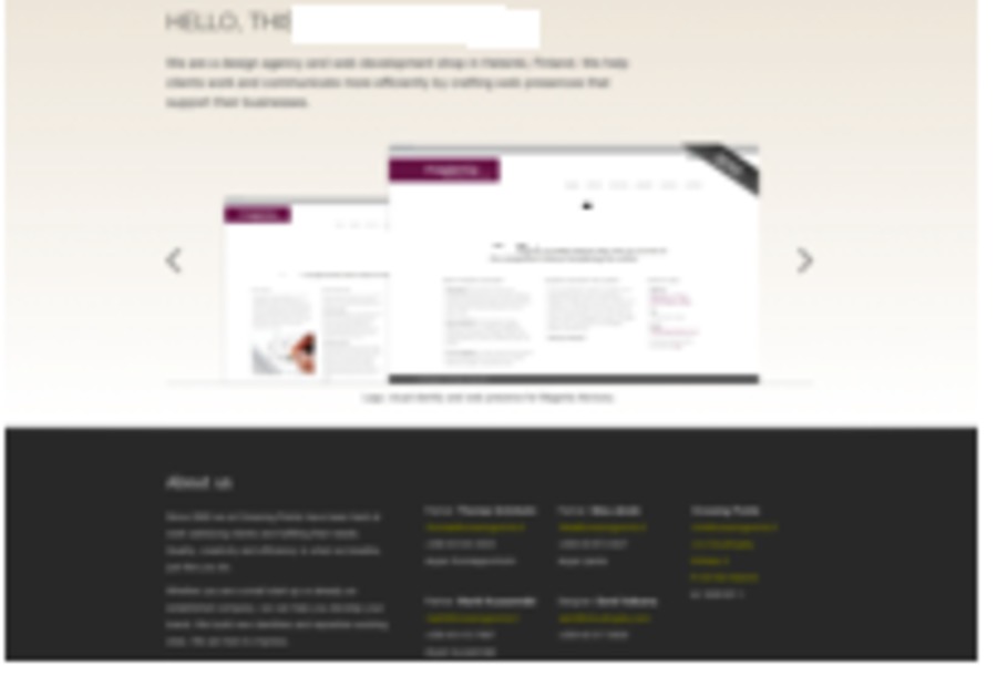 A great web design by Linda, Vaasa, Finland: 