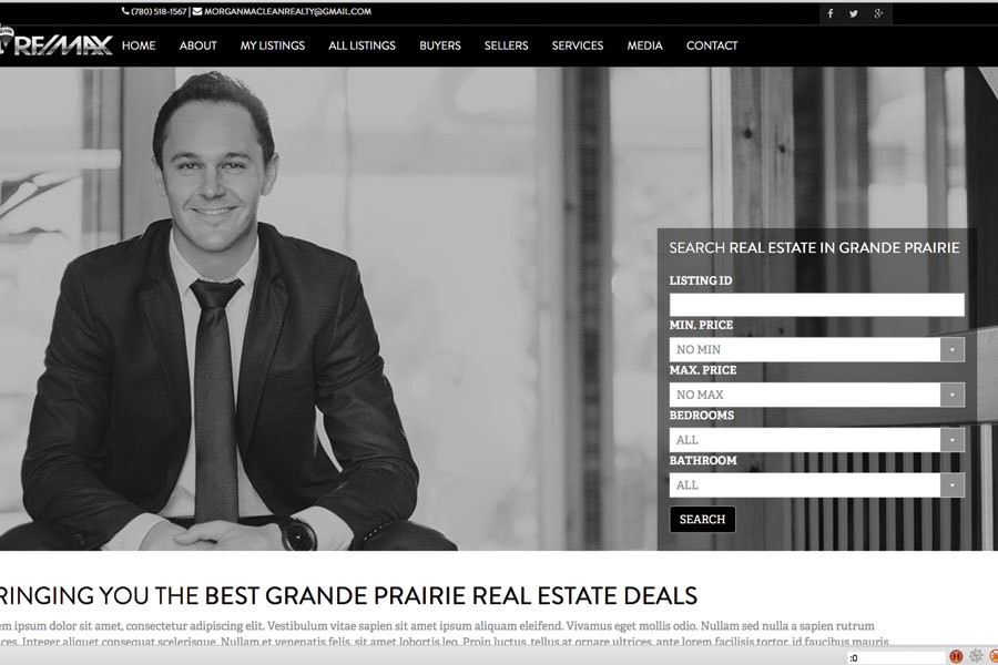 A great web design by Sixo Media, Grande Prairie, Canada: 