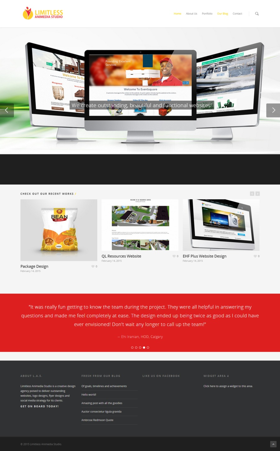 A great web design by Limitless Animedia Studio, Lagos, Nigeria: 