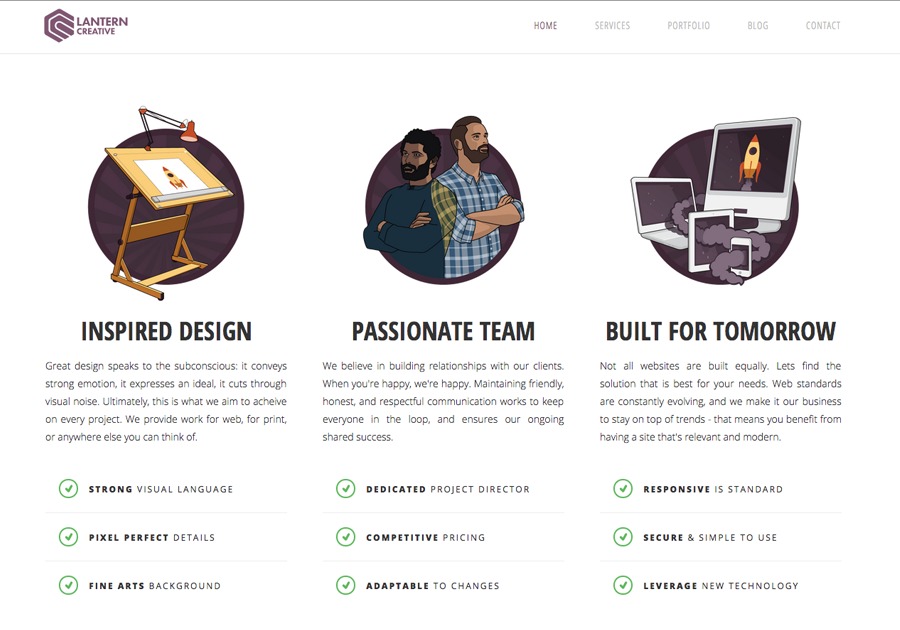 A great web design by Lantern Creative, Vancouver, Canada: 