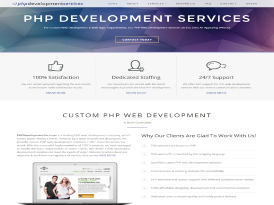 A great web design by PHPDevelopmentServices, Delaware City, DE: 