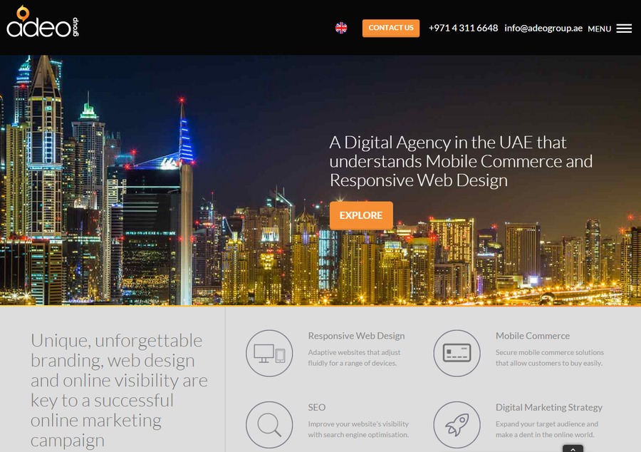 A great web design by Responsive Web Design Dubai, Dubai, United Arab Emirates: 