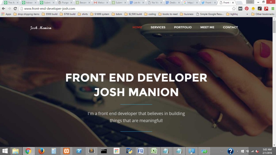 A great web design by Josh Manion, Seattle, WA: 