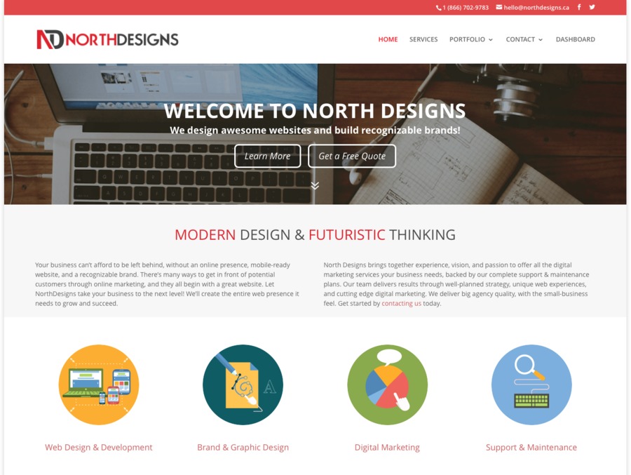 A great web design by NorthDesigns.ca, Guelph, Canada: 