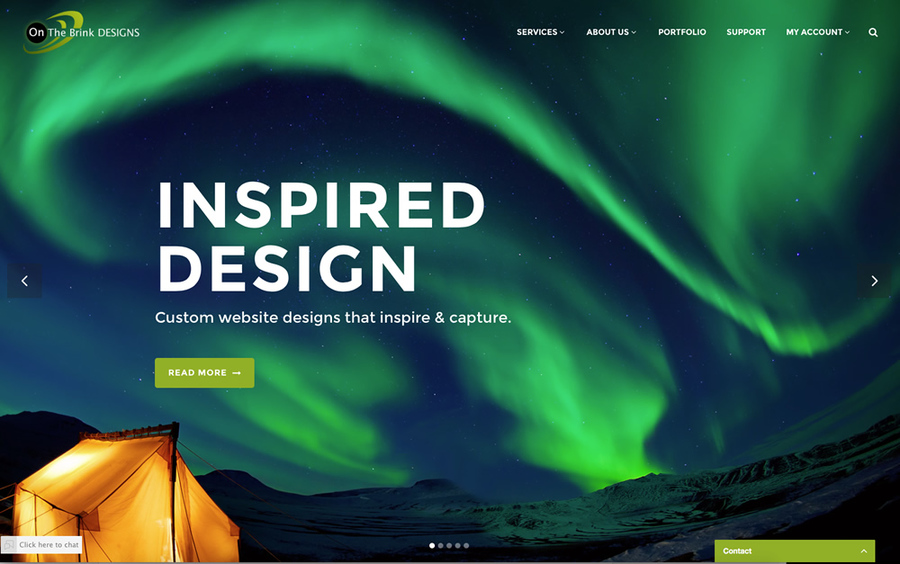A great web design by On The Brink Designs, Seattle, WA: 