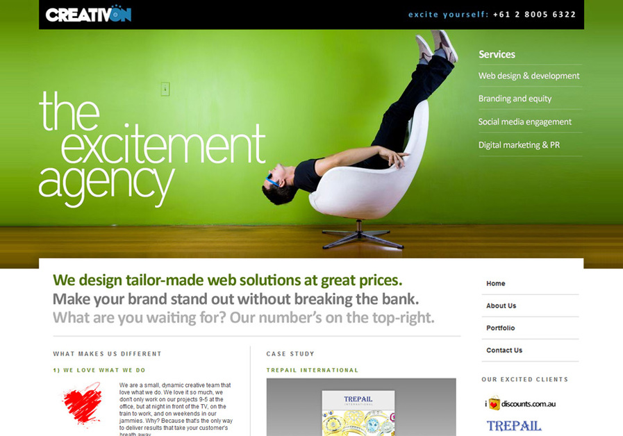 A great web design by CreativON, Sydney, Australia: 