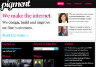 A great web design by pigment, London, United Kingdom: 