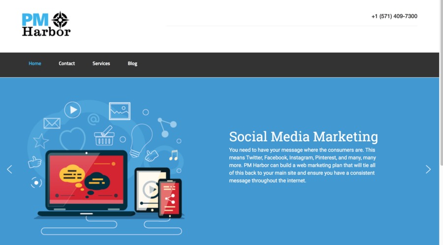 A great web design by PM Harbor, LLC, Washington, DC: 