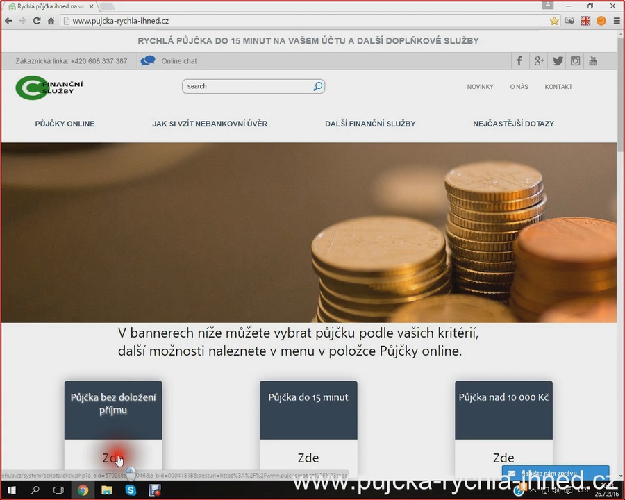 A great web design by Rychlá půjčka, Prague, Czech Republic: 