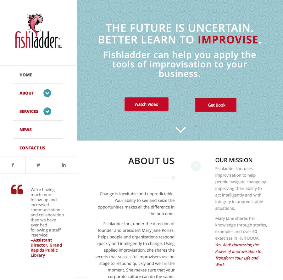 A great web design by GreenCup, Grand Rapids, MI: 