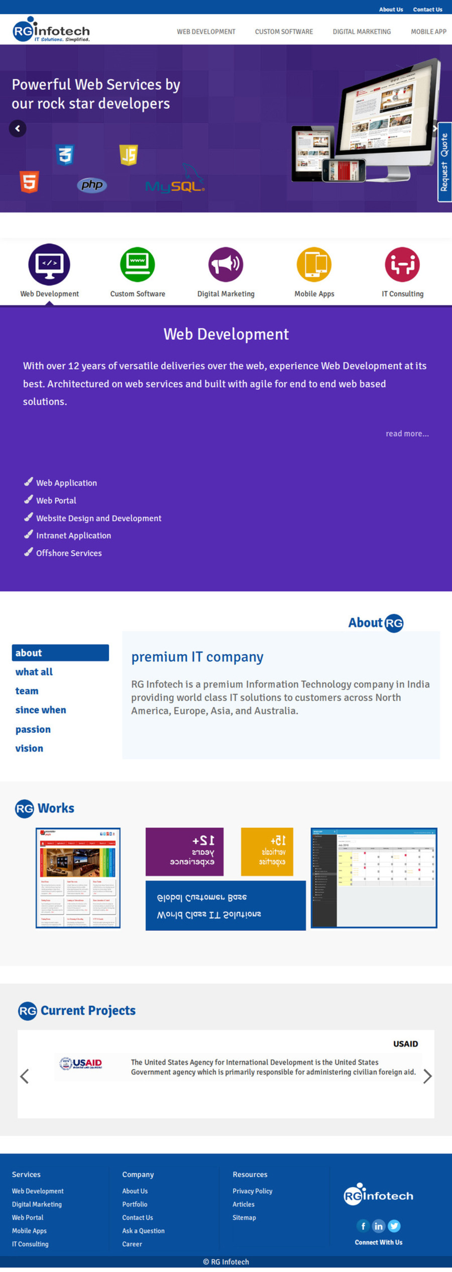 A great web design by RG Infotech, Noida, India: 
