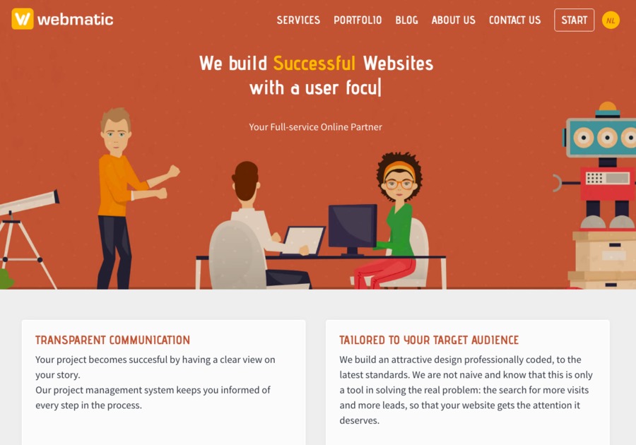 A great web design by Webmatic, Brussels, Belgium: 