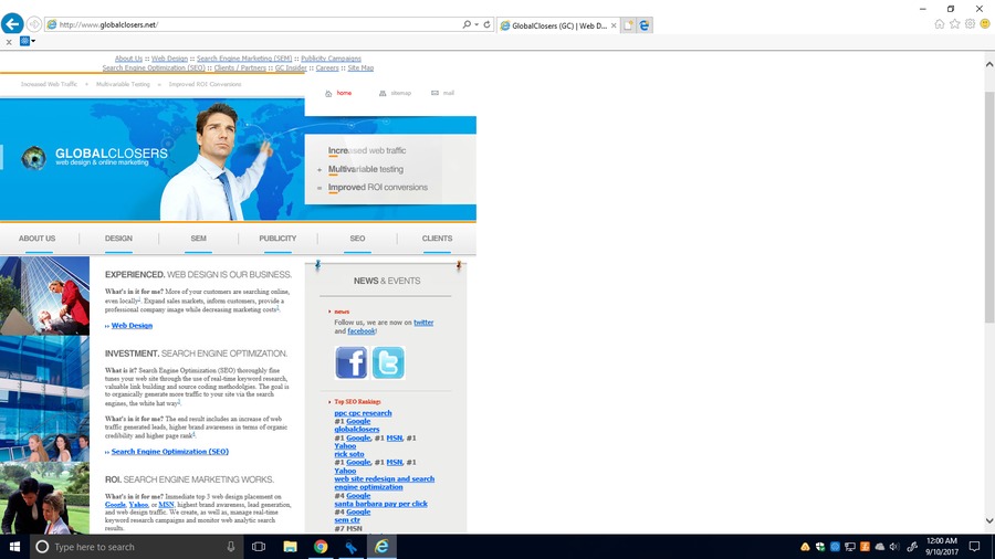 A great web design by GlobalClosers, Buffalo, NY: 