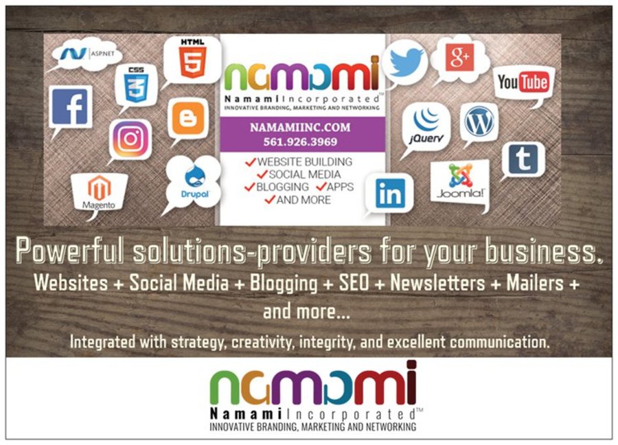 A great web design by Namami Inc, Boca Raton, FL: 