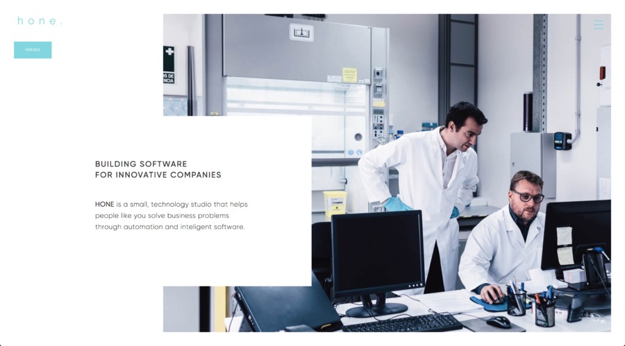 A great web design by HONE, Berlin, Germany: 