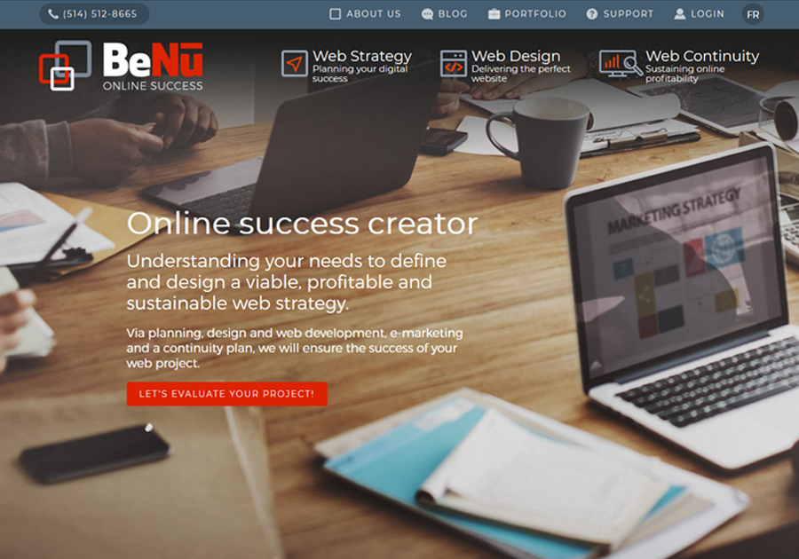 A great web design by BeNu, Montreal, Canada: 