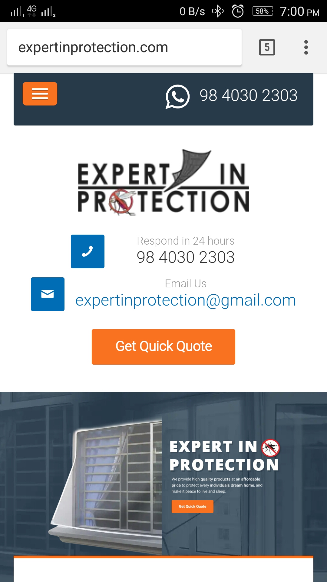 A great web design by Prakash, Chennai, India: