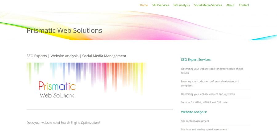 A great web design by Prismatic Web Solutions, Vancouver, Canada: 