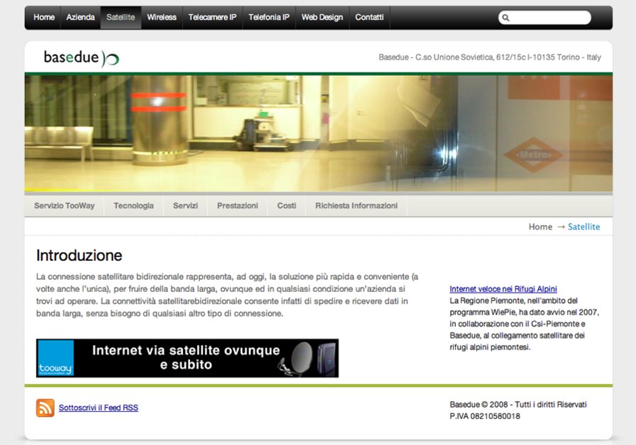 A great web design by Basedue, Turin, Italy: 