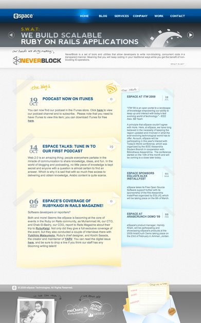 A great web design by eSpace, Alexandria, Egypt: 