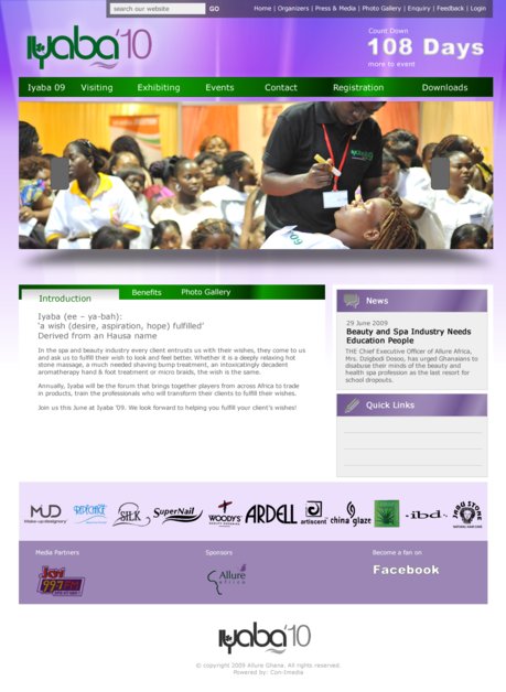 A great web design by n-Qube Creative, Accra, Ghana: 