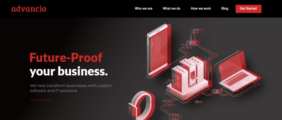 A great web design by Advancio, Los Angeles, CA: 