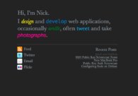 A great web design by Nick Charlton, Plymouth, United Kingdom: 