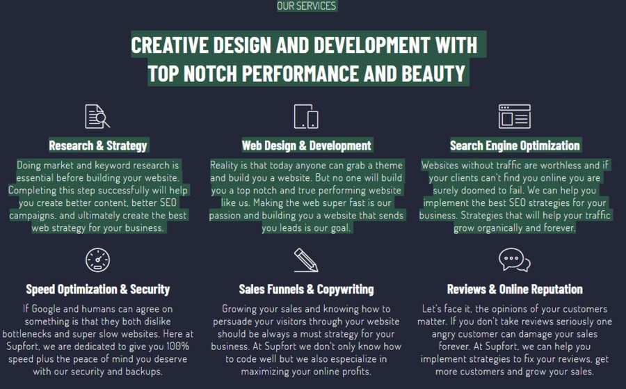 A great web design by Supfort Web Design- SEO and Development, Fort Worth, TX: 