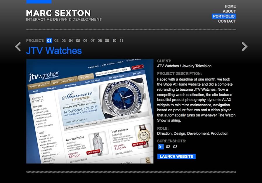 A great web design by Marc Sexton, Nashville, TN: 