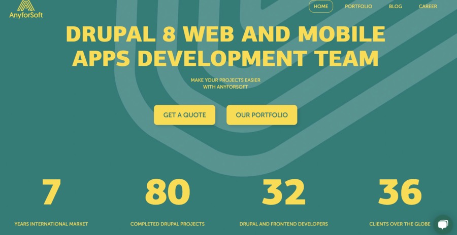 A great web design by Anyforsoft, Kharkiv, Ukraine: 