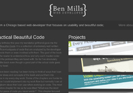 A great web design by Ben Mills, Chicago, IL: 