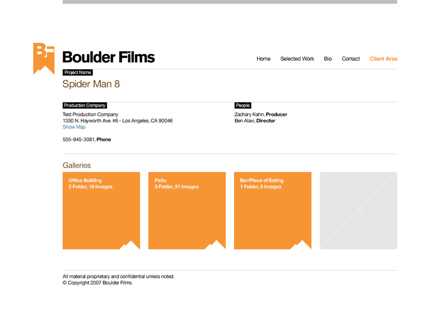 A great web design by Boulder Films, Los Angeles, CA: 