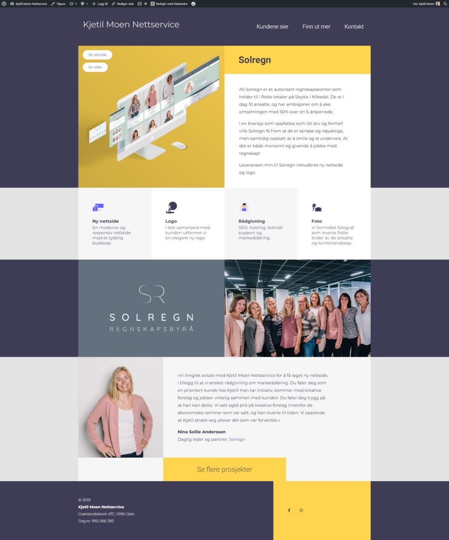 A great web design by Kjetil Moen Nettservice, Oslo, Norway: 