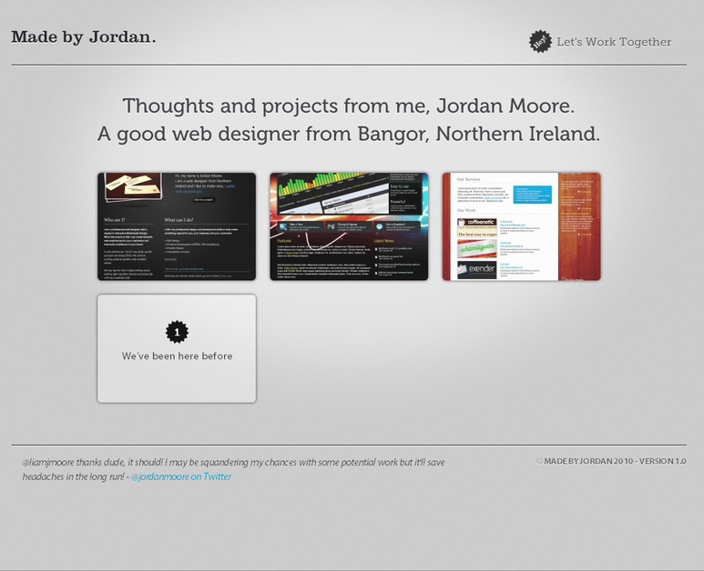 A great web design by Made by Jordan, Belfast, United Kingdom: 